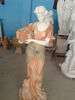 nice white marble girl statues