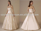 Floor length A-line wedding dress