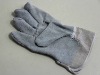 split leather working gloves stock