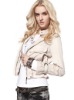 lady korean leather jacket winter coat