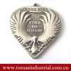 Customized alloy heart shaped embossing dog tag souvenir items