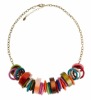 colorful alloy necklace