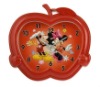 cartoon desk & wall dual purpose analog alarm clock