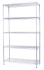 5 tiers supermarket chrome wire shelf