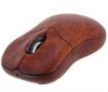 USB wireless bubinga wood mouse-your logo engarved