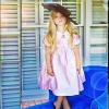 Tea-length Empire Waist with Small Jacket 2012 Flower Girl Dresses