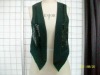 ladies' woven sequin beading vest garment