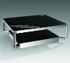 double layers stainless steel coffee table