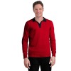 men's knitted t shirt 100% cashmere fine gauge knit men's sweater long sleeve polo neck pullover BS-1149