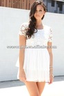 Supremely cute cream Ladies crochet dress