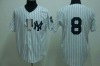 New York Yankees #8 Yogi Berra Throwback Authentic Baseball Jersey,Embroidery logos