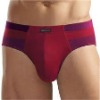 red & pink cotton spandex sexy skin-tight brief underwear men