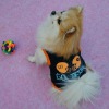 New Fashion Hot Blue Pet Dogs Cotton Printed Vest Clothes Funny Phrases Apparel