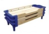 children car wooden bed