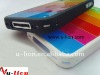 Rainbow Case for iPhone 4 Black white 10 color Free Shipping