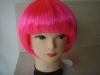 Modelling unique party wig,colorful party wig