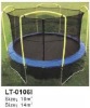 Trampoline with safety net