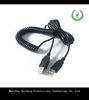 Extensible high quality pvc usb spiral cable coiled cable