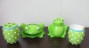 4 pcs/set hot sale poly bath frog set wholesale