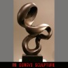 abstract bronze sculpture