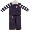 Kids Three Pcs Set with T-shirt and Corduroy suit