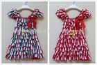 HOT fashion XMAS design baby dress