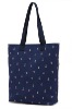 Handle Canvas School Tote Bag with Outside Pocket for Girl