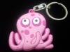 Octopus pvc keyring