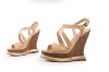 2012 latest nude color lady fashion summer shoes