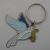 Peace Dove Zinc Alloy Metal Keychain