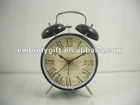 metal mini classical black paris bell table clock