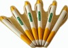 corn starch biodegradable plastic ball pen with corn shape