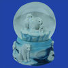 custom made bear polyresin snow globe