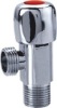 Chrome plated brass angle valve with plastic handle