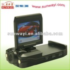 dvr recorder car with LCD rotatable screen