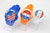 new fashion flag jelly watch without calendar,different country flag design,sports style for men/woment