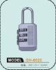 Digit resettable steel luggage lock