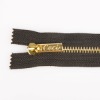 gold metal zipper