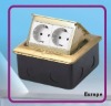 2Way Europe style modules floor socket HGD-1F2