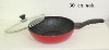 Die cast aluminum 30cm wok with induciton