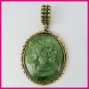 Lady Resin Cameo Pendant Parts, Scarf Plastic Scarf Accessoires