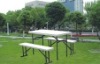 2012 Hot sale 5 ft blow molding plastic cheap outdoor folding bench