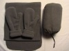 Polar fleece winter scarf and hand gloves