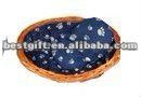 Outdoor& indoor wicker pet bed