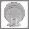 30pcs Silver Decaled Porcelain Dinnerware Sets