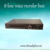 wholesale! 8G memory 8 line voice recorder box,telephone recorder