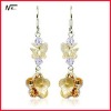 Free shipping 100% new design with crystal MT12072071 fashion earring