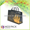 Hotel customized paper bag with plastic handle