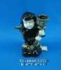 Porcelain angel with candle holder