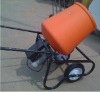 Electric portable mini concrete mixer with 120L plastic drum